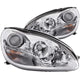 ANZO 2000-2005 Mercedes Benz S Class W220 Projector Headlights Chrome - Mammoth Racing -