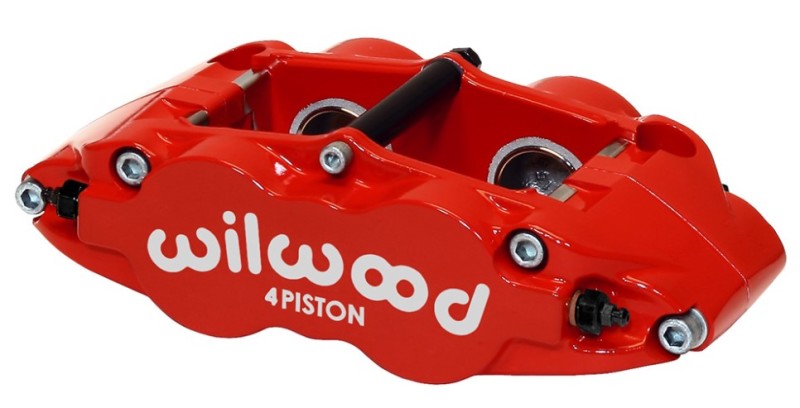 Wilwood Caliper-Narrow Superlite 4R - Red 1.12/1.12in Pistons 1.10in Disc - Mammoth Racing -