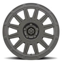 Icon Ricochet 17x8 5x108 38mm Offset 6in BS Satin Black Wheel - Mammoth Racing -