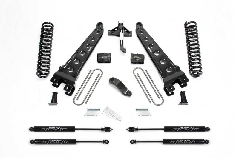 Fabtech 2018 Ford F450/f550 4WD Diesel 6in Rad Arm Sys w/Coils & Stealth - Mammoth Racing -