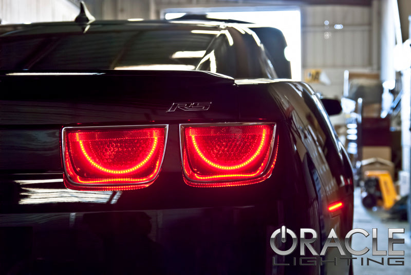 Oracle 10-13 Chevrolet Camaro LED Afterburner Tail Light Halo Kit - Red - Mammoth Racing -