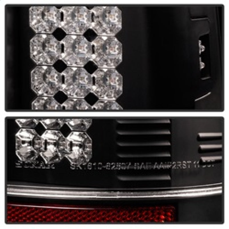 Spyder Ford Super Duty 08-15 LED Tail Lights Black ALT-YD-FS07-LED-BK - Mammoth Racing -