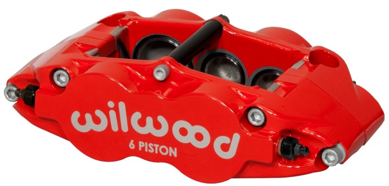 Wilwood Caliper-Forged Narrow Superlite 6r-l/h 1.75/1.25in/1.25in Pistons 1.25in Rotor - Red - Mammoth Racing -