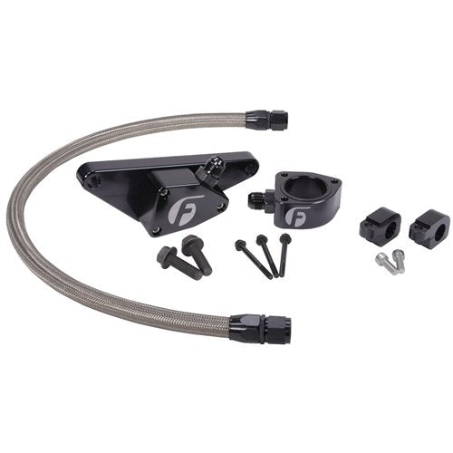 Fleece Performance 03-07 Manual Transmission Cummins Coolant Bypass Kit w/ SS Braided Line - Mammoth Racing -