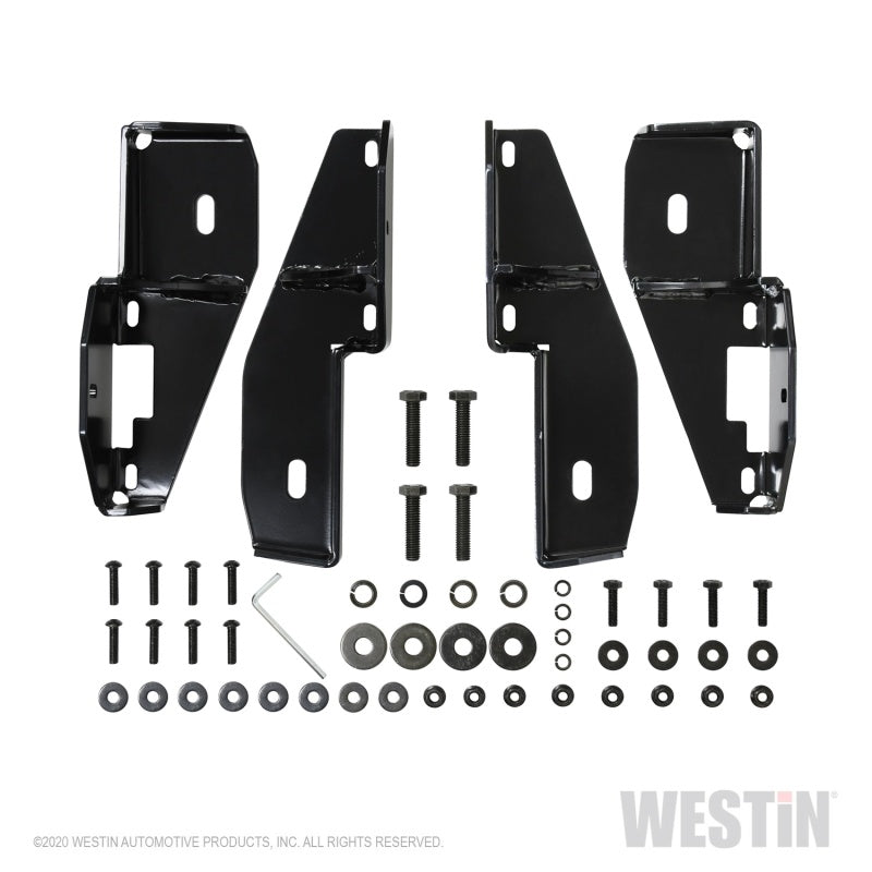Westin 2020 Jeep Gladiator Platinum 4 Oval Nerf Step Bars - Black - Mammoth Racing -