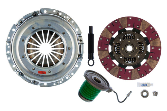 Exedy 2011-2016 Ford Mustang V8 Stage 2 Cerametallic Clutch Cushion Button Disc Inc Slave - Mammoth Racing -