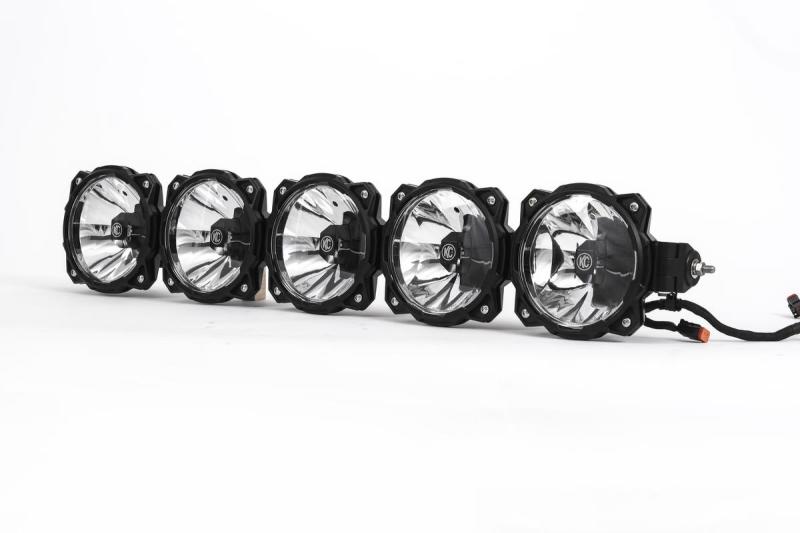 KC HiLiTES Polaris RZR 32in. Pro6 Gravity LED 5-Light 100w Combo Beam Overhead Light Bar System - Mammoth Racing -