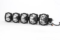 KC HiLiTES Polaris RZR 32in. Pro6 Gravity LED 5-Light 100w Combo Beam Overhead Light Bar System - Mammoth Racing -