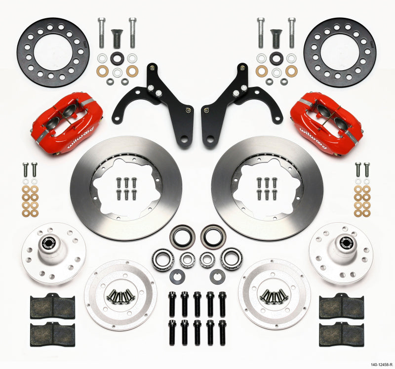Wilwood Forged Dynalite Front Kit 11.00in Red 59-64 Chevy Impala / 63-64 Corvette - Mammoth Racing -