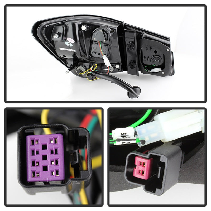 Spyder Chevy Cruze 2011-2014 Light Bar LED Tail Lights Black ALT-YD-CCRZ11-LBLED-BK - Mammoth Racing -