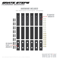 Westin Grate Steps Running Boards 68 in - Textured Black - Mammoth Racing -