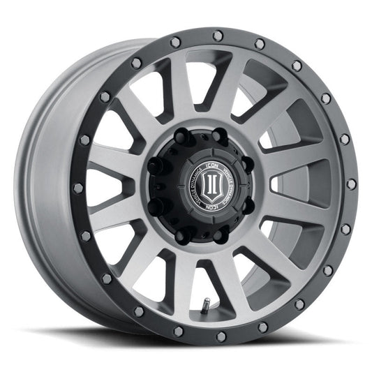 Icon Compression HD 18x9 8x170 6mm Offset 5.25in BS Titanium Wheel - Mammoth Racing -