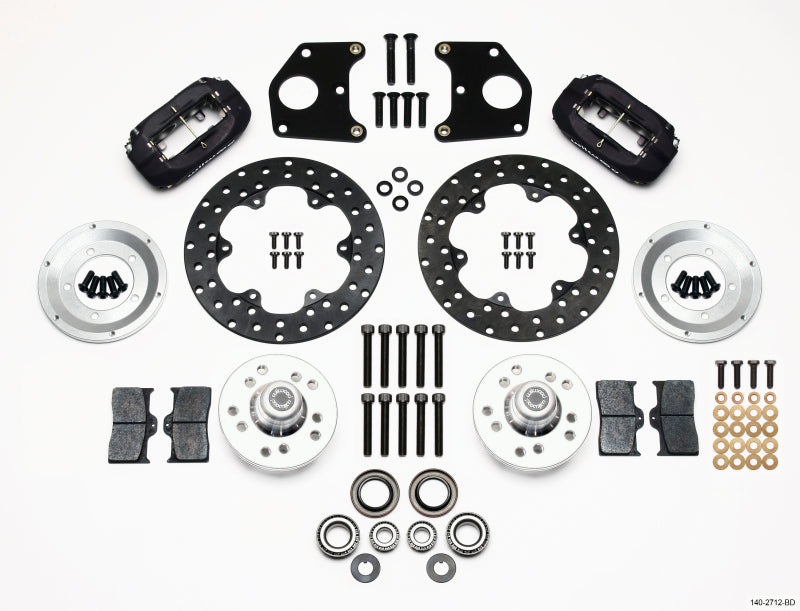 Wilwood Forged Dynalite Front Drag Kit Drilled Rotor CPD 62-72 B 62-72 E w/9in Drum - My Store