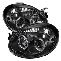 Spyder Dodge Neon 03-05 Projector Headlights LED Halo LED Black High H1 Low H1 PRO-YD-DN03-HL-BK - Mammoth Racing -