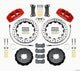 Wilwood Dynapro 6 Front Hat Kit 12.88in Drilled Red 2002-Up Mini Cooper w/ Lines - Mammoth Racing -