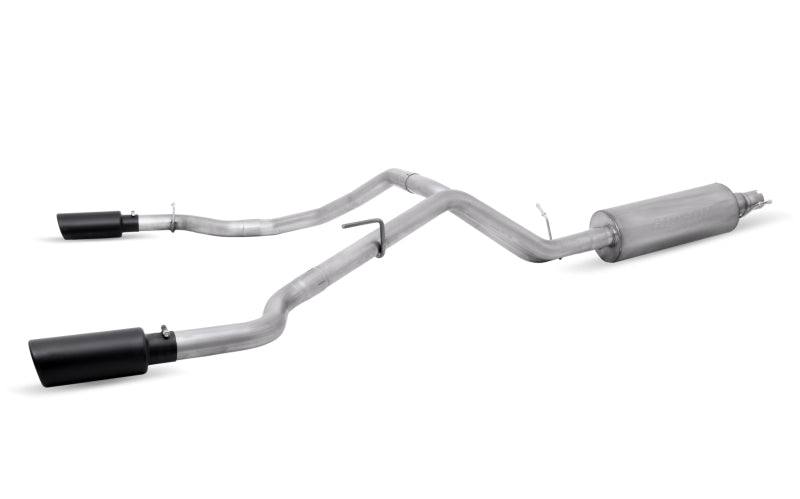 Gibson 19-22 Ford Ranger Lariat 2.3l 2.5in Cat-Back Dual Sport Exhaust - Black Elite - Mammoth Racing -