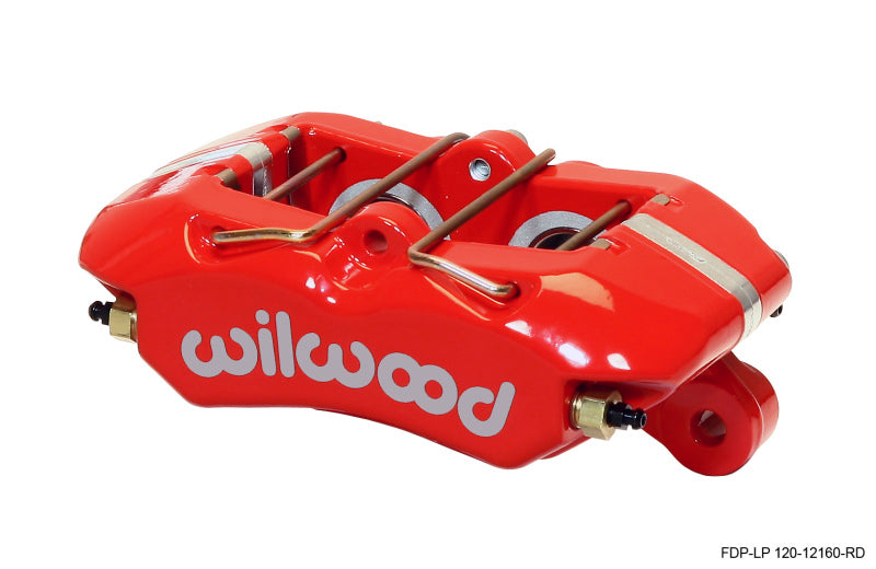 Wilwood Caliper-Dynapro Low-Profile 5.25in Mount - Red 1.12in Pistons .81in Disc - Mammoth Racing -