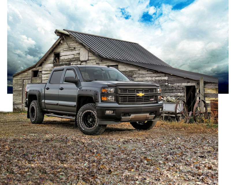 EGR 14+ Chev Silverado 5ft Bed Bolt-On Look Fender Flares - Set - Mammoth Racing -