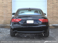 AWE Tuning Audi B8 A5 2.0T Touring Edition Exhaust - Dual Outlet Diamond Black Tips - Mammoth Racing -