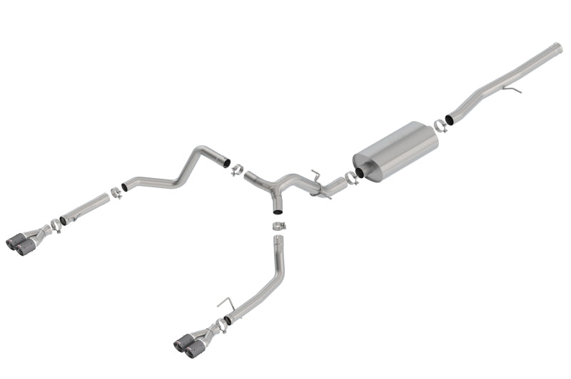 Borla 19 Chevrolet Silverado/GMC Sierra 1500 6.2L SS Touring Catback Exhaust - Carbon Fiber Tips - My Store