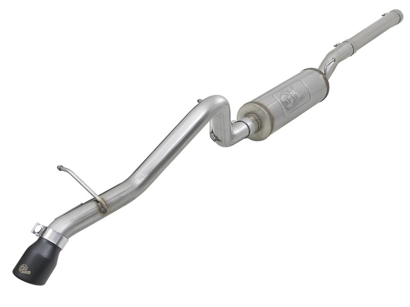 aFe MACH Force-Xp 2-1/2in 409 SS Hi-Tuck Cat-Back Exhaust w/Black Tip 07+ Jeep Wrangler JK 3.6L/3.8L - Mammoth Racing -