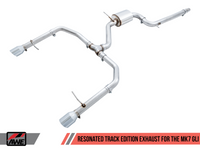 AWE Tuning 18-21 Volkswagen Jetta GLI Mk7 Track Exhaust - Chrome Silver Tips (Fits High-Flow DP) - Mammoth Racing -