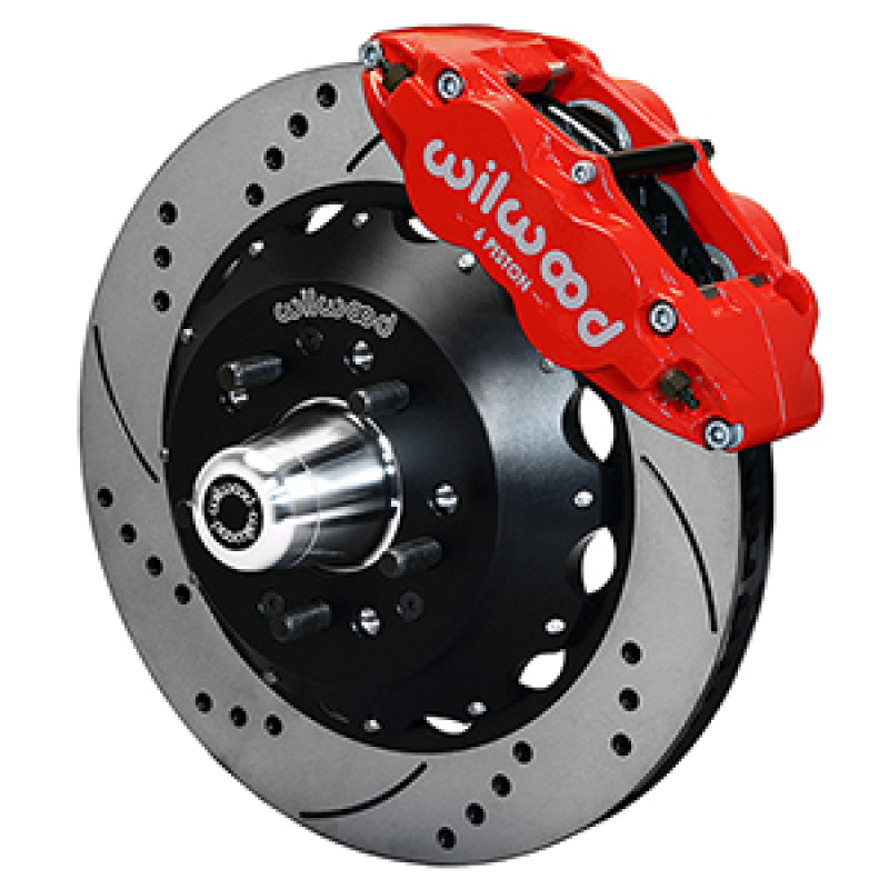 Wilwood 55-57 Chevy Bel Air Superlite 6R Kit, 5 x 4.50in/4.75in Hub - 14.00in D&S Rotor - Red - My Store