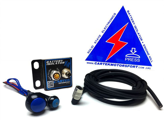 Cartek XR Battery Isolator Kit with Blue Buttons - Mammoth Racing -