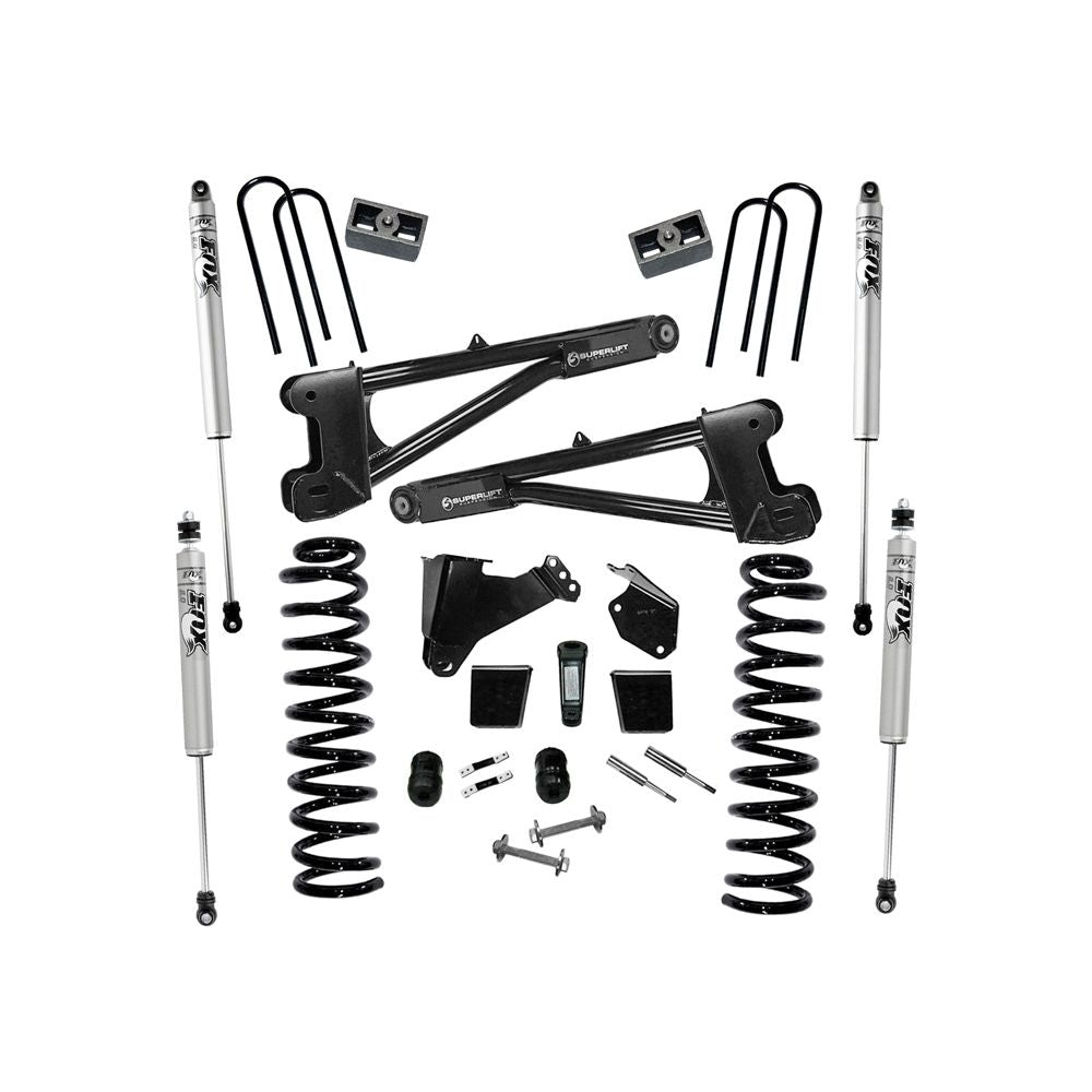 Superlift 05-07 Ford F-250 SuperDuty 4WD Diesel 6in Lift Kit w/ Repl Radius Arms/Fox 2.0 Shocks - Mammoth Racing -