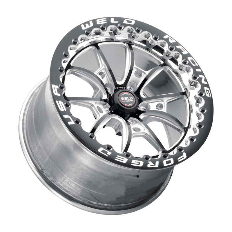 Weld S80 18x5 / 5x4.5 BP / 2.1in. BS (-23mm Offset) Black Wheel 3.18 ID (High Pad) - non-Beadlock - Mammoth Racing -