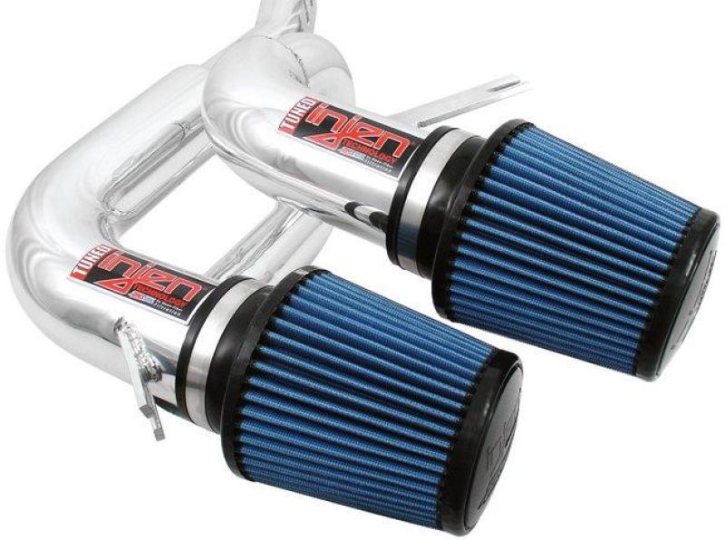 Injen 08-09 535i E60 3.0L L6 Twin intake & AMSOIL Filters Polished Short Ram Intake - Mammoth Racing -