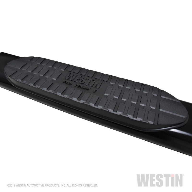 Westin 19-21 Chevrolet Silverado Crew Cab PRO TRAXX 6 Oval Nerf Step Bars - Black - Mammoth Racing -