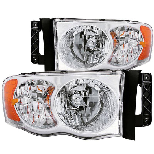 ANZO 2002-2005 Dodge Ram 1500 Crystal Headlights Chrome - My Store