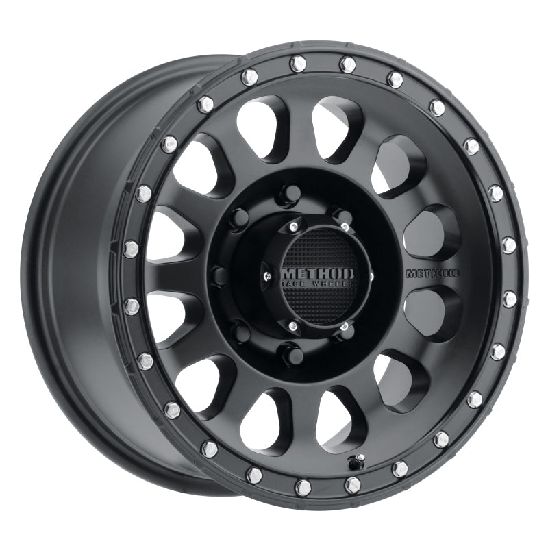 Method Mr315 17x8.5 0mm Offset 8x6.5 130.81mm CB Matte Black Wheel - Mammoth Racing -