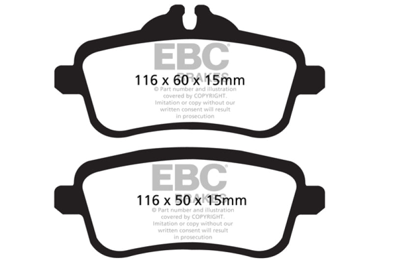 EBC 14+ Mercedes-Benz CLA45 AMG 2.0 Turbo Redstuff Rear Brake Pads - My Store