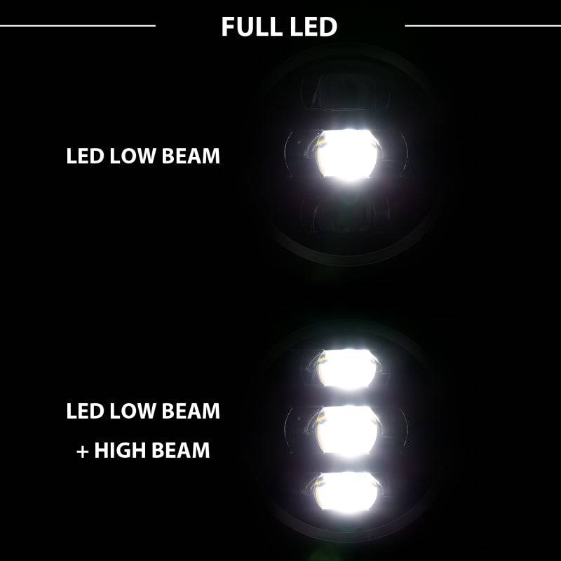 ANZO 2018-2019 Jeep Wrangler Full Led ProjectorH.L Black - My Store