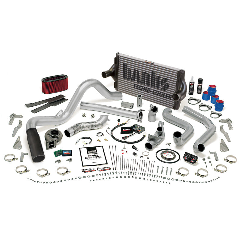 Banks Power 95.5-97 Ford 7.3L Auto PowerPack System - SS Single Exhaust w/ Black Tip - Mammoth Racing -