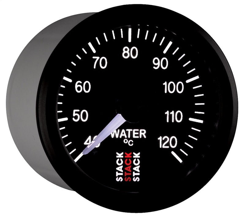 Autometer Stack 52mm 40-120 Deg C 1/8in Nptf Male Pro Stepper Motor Water Temp Gauge - Black - My Store