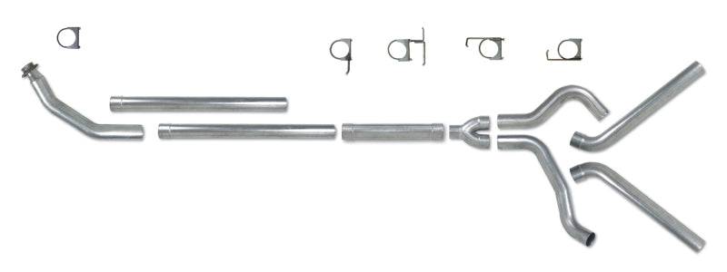 Diamond Eye KIT 4in TB MFLR RPLCMENT PIPE DUAL AL: 94-02 DODGE CUMMINS 5.9L - Mammoth Racing -