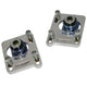 BBK 94-04 Mustang Caster Camber Plate Kit - Silver Anodized Finish - Mammoth Racing -