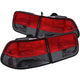 ANZO 1996-2000 Honda Civic Taillights Red/Smoke - Mammoth Racing -