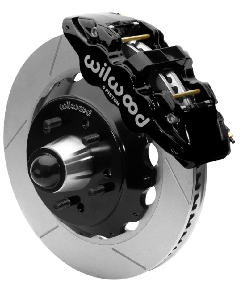 Wilwood Forged Narrow Superlite 6R Front Big Brake Kit 14.00in Rotors 67-86 C1500 - Black - My Store