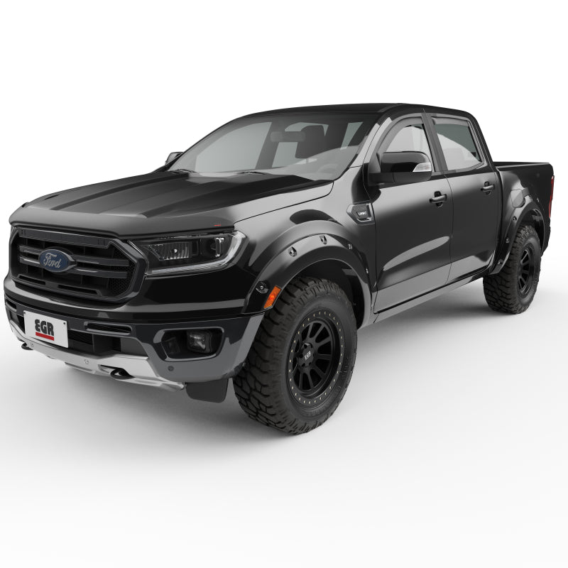 EGR 19-22 Ford Ranger Painted To Code Shadow Traditional Bolt-On Look Fender Flares Black Set Of 4 - Mammoth Racing -