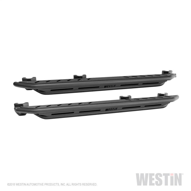 Westin/Snyper 2018+ Jeep Wrangler JL Unlimited 4DR Triple Tube Rock Rail Steps - Textured Black - Mammoth Racing -