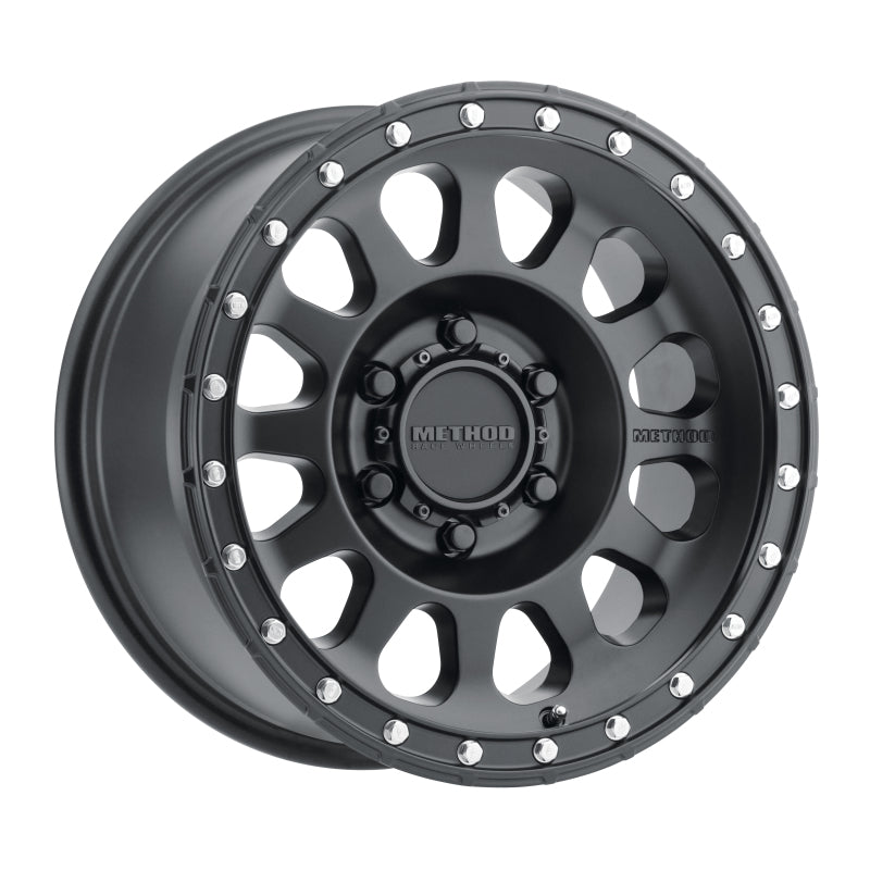 Method Mr315 17x8.5 0mm Offset 6x135 87mm CB Matte Black Wheel - Mammoth Racing -