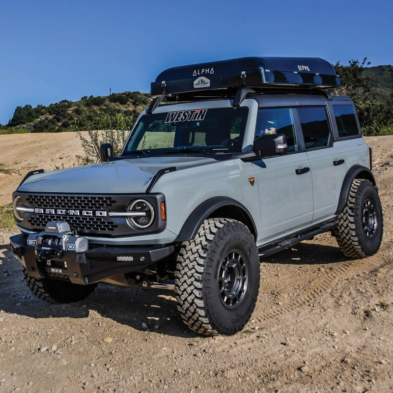 Westin 21-23 Ford Bronco 4dr (Excl. Bronco Sport) Rock Slider - Textured Black - Mammoth Racing -