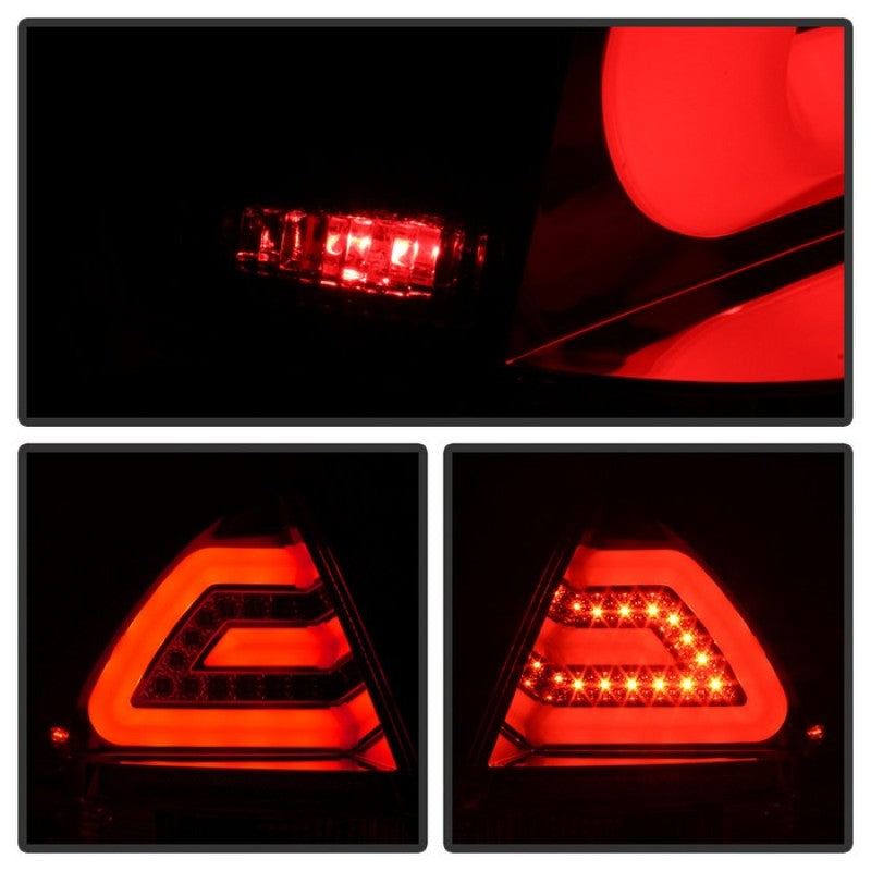 Spyder Chevy Impala 2006-2013 LED Tail Lights Red Clear ALT-YD-CHIP06-LED-RC - Mammoth Racing -