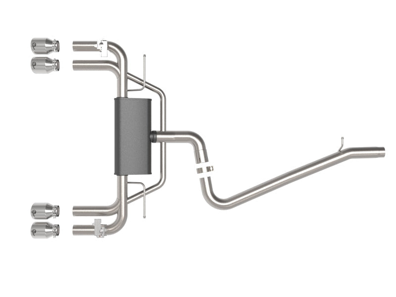 aFe MACHForce XP 3in-2.5in 304SS Exhaust Cat-Back 15-20 Audi S3 L4-2.0L (t) - Polished Tips - Mammoth Racing -