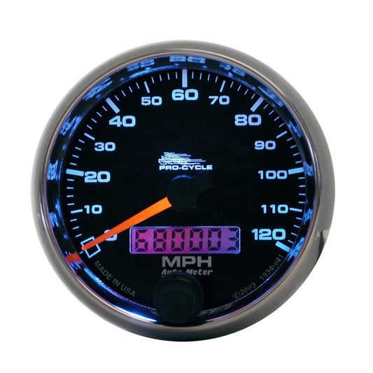 Autometer Pro-Cycle Gauge Speedo 2 5/8in 120 Mph Elec Black - My Store