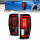 ANZO 19-22 Ford Ranger Full LED Taillights w/ Lightbar Sequential Signal Black Housing/Clear Lens - Mammoth Racing -